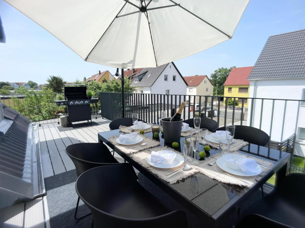 M-Style 04 Apartment Mit Balkon Und Gasgrill, 24H Self-Check-In, Free Parking, Netflix 纽伦堡 外观 照片